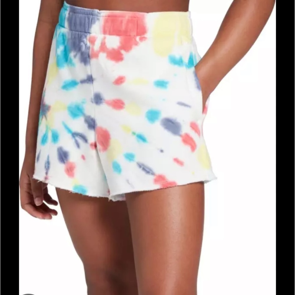 50%offw❤️ NWT DSG Pride Swirl Tie Dye Everyday Oversized Fleece Shorts S
